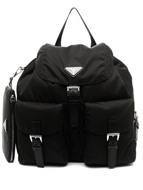 prada re-nylon and leather backpack|prada nylon re edition.